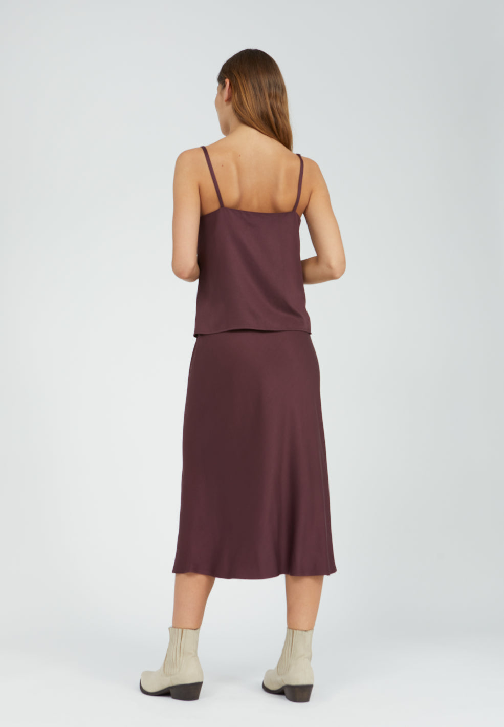 Top violet en tencel - SAADE