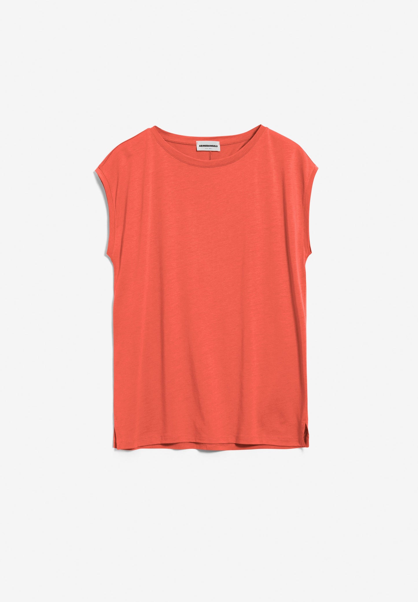 T-shirt orange sanguine en tencel et coton bio - jilaa hibiscus
