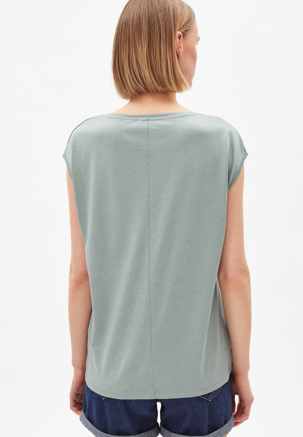 T-shirt vert d'eau en tencel - Jilaa