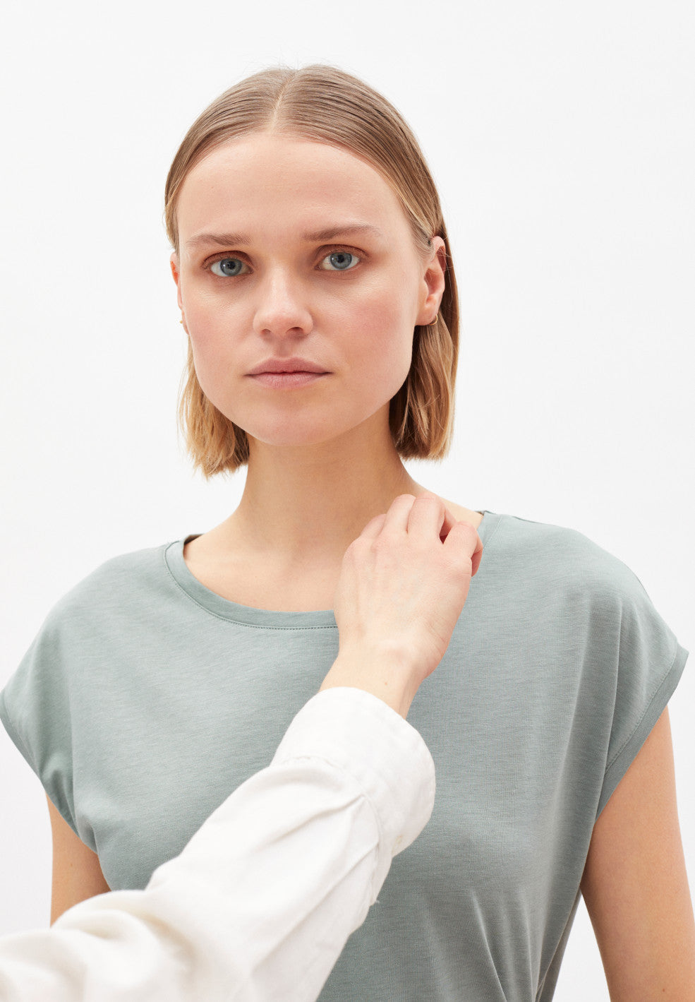 T-shirt vert d'eau en tencel - Jilaa