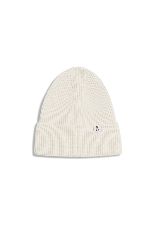 Bonnet écru en coton et laine bio - MAAX oatmilk