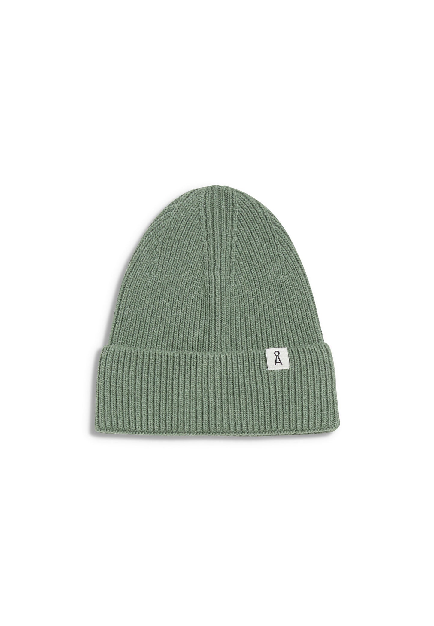 Bonnet vert en coton et laine bio - MAAX sage green