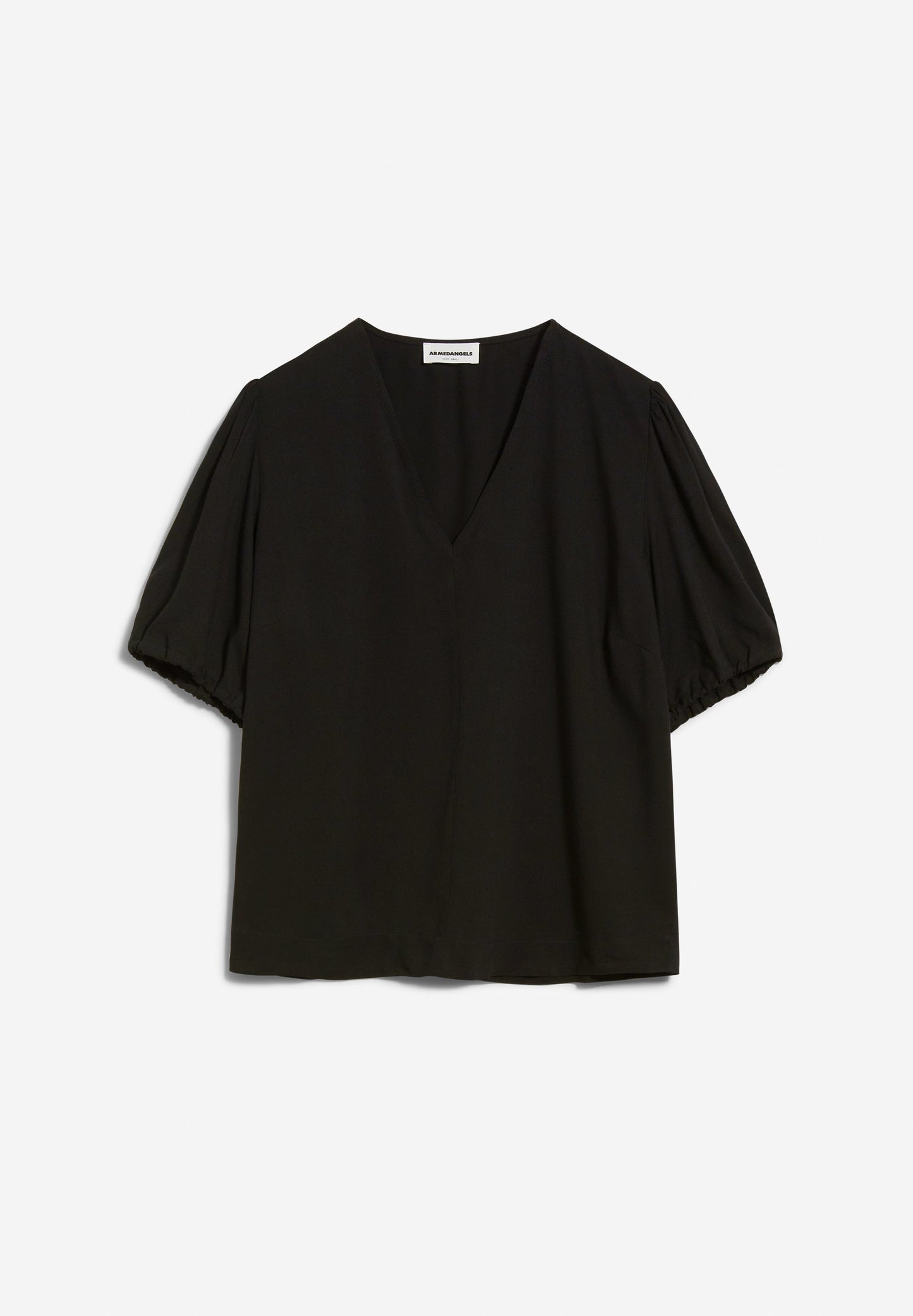 Blouse noire en viscose Ecovero - coranaa