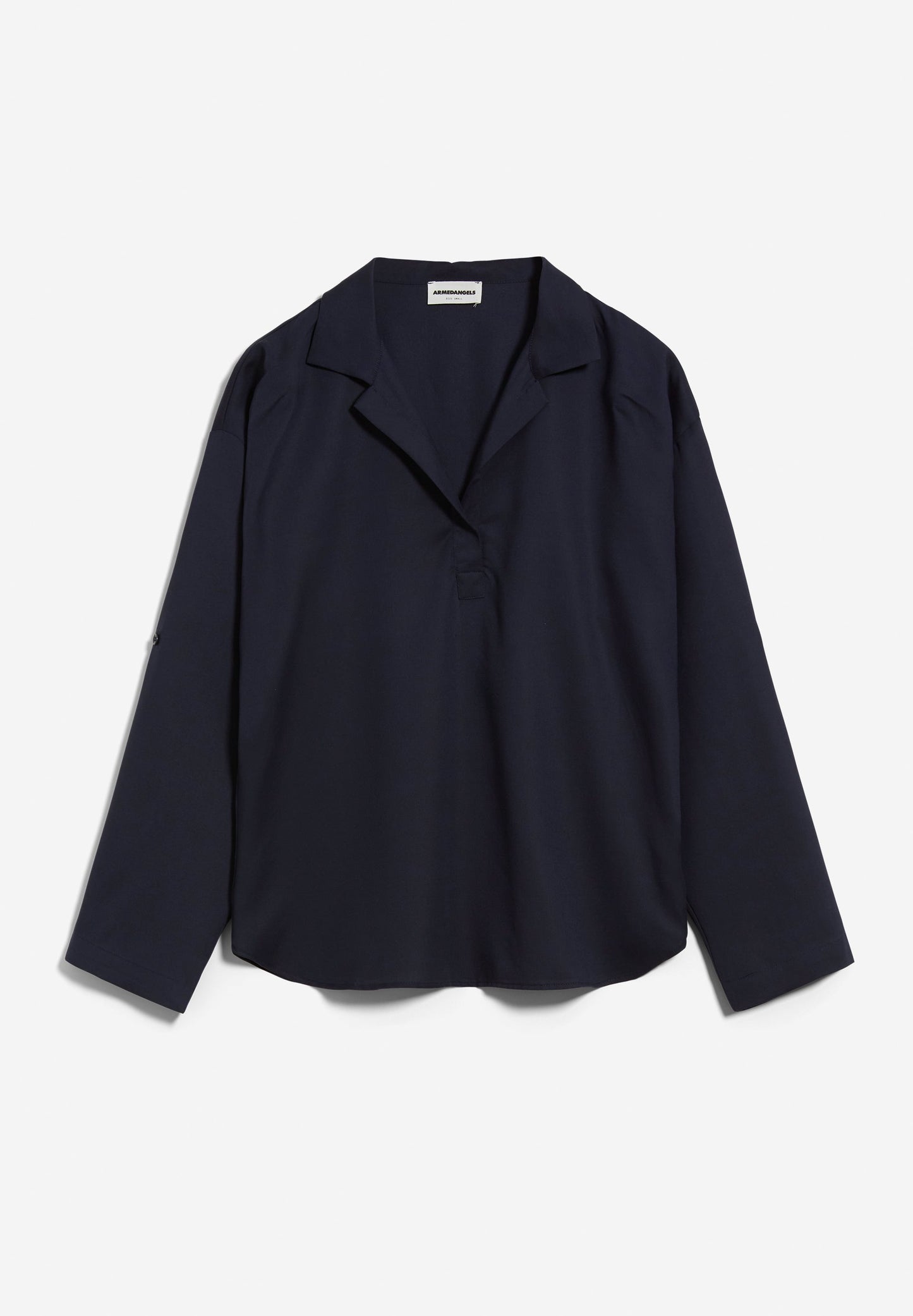 Blouse marine en tencel - calinaa night sky
