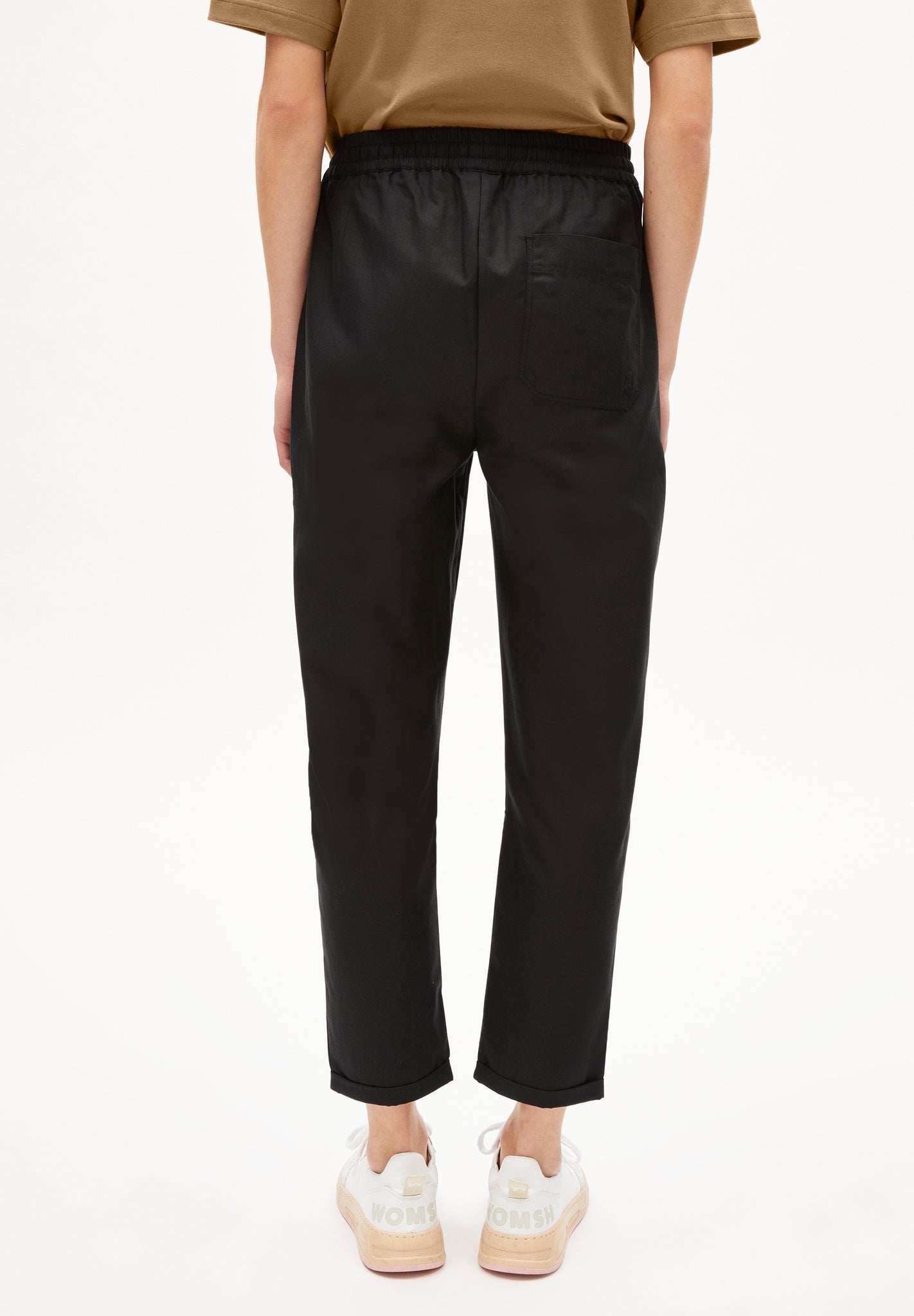 Pantalon noir ample en coton bio - daniaa