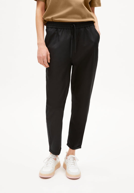 Pantalon noir ample en coton bio - daniaa