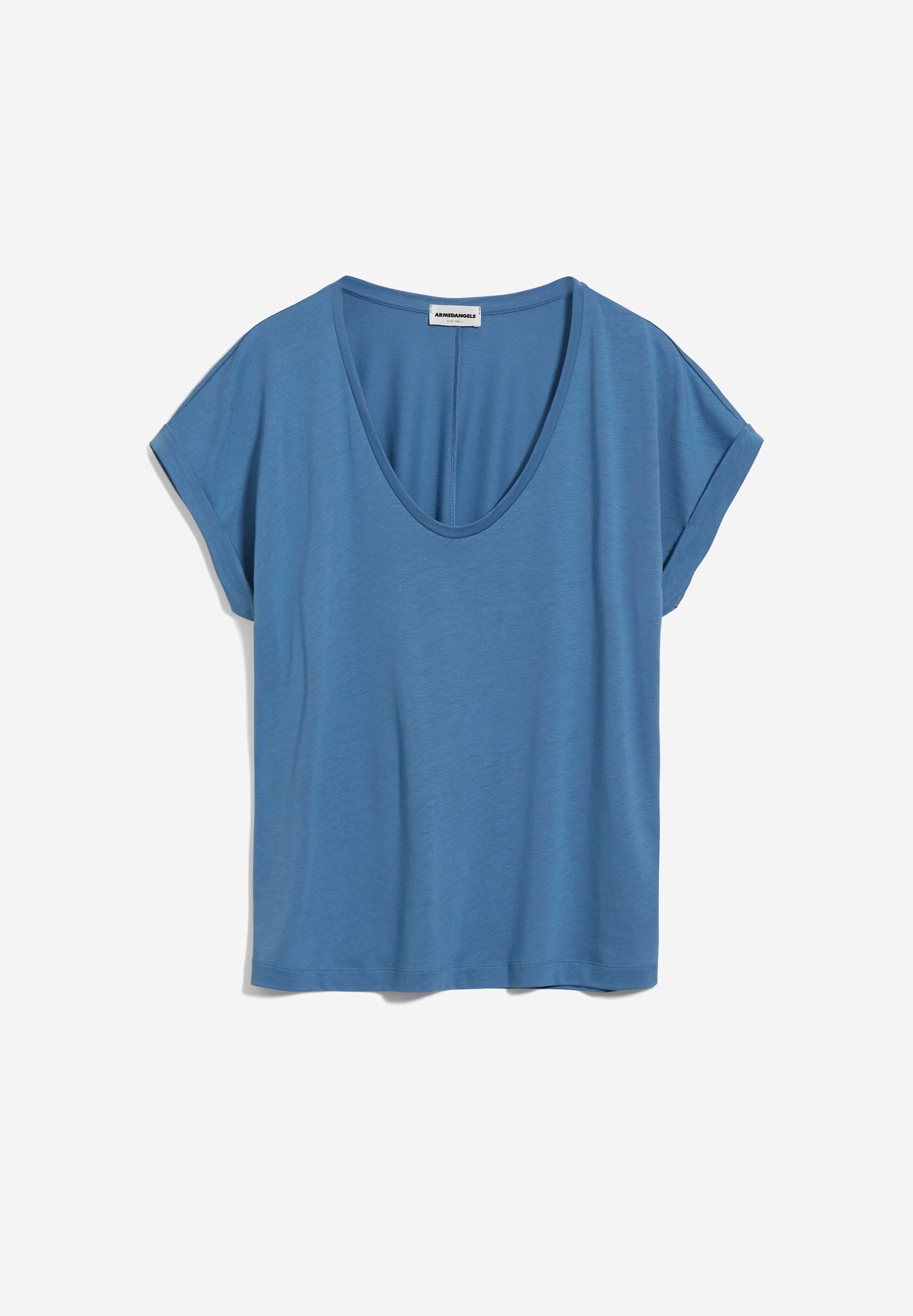 T-shirt ample bleu ciel en tencel et coton bio - sinjaa cloudbusting