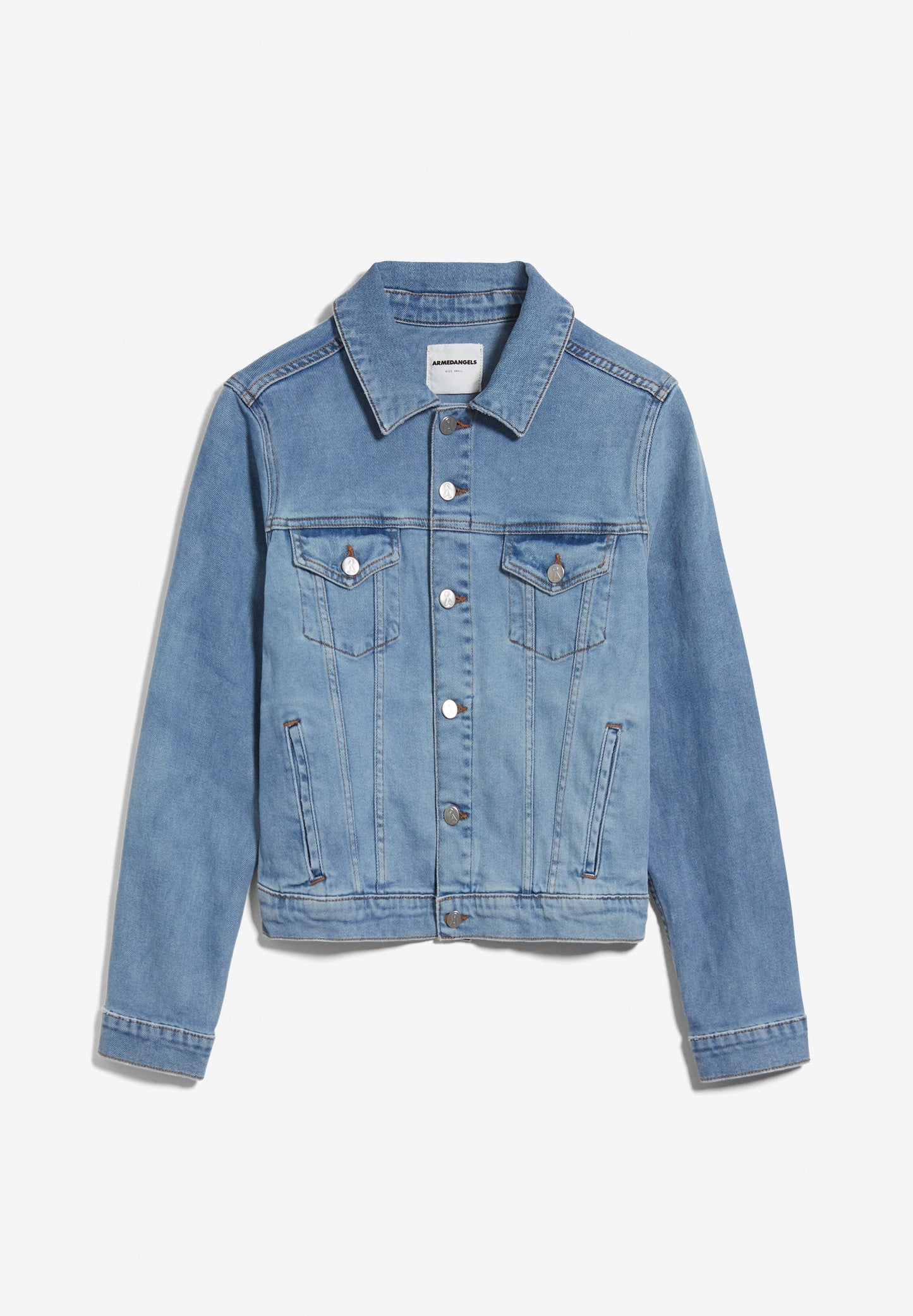 Veste en jean en coton bio - velitaa stormy blue