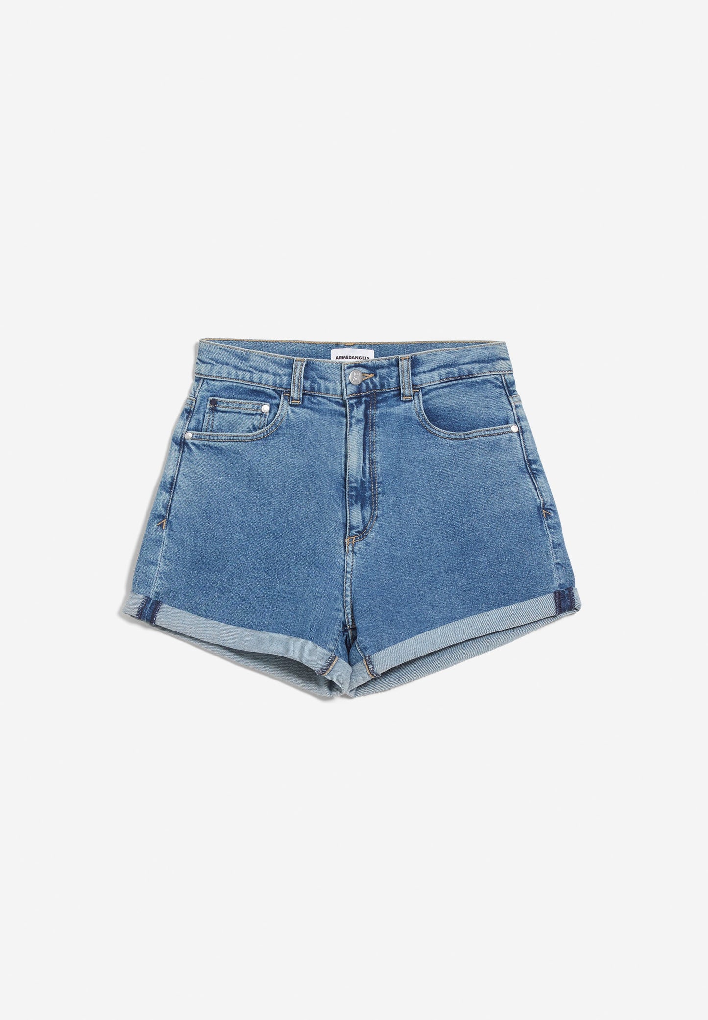 Short en jean bleu en coton bio - silvaa hemp bone blue