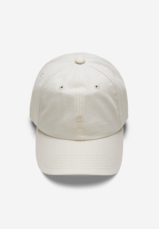 Casquette blanche en coton bio non teinté - yenaas bold - undyed
