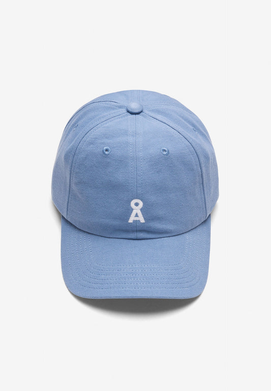 Casquette bleue en coton bio - yenaas bold sky high