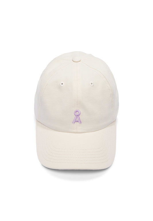 Casquette en coton bio | écru "yenaas bold oatmilk-lavender light"