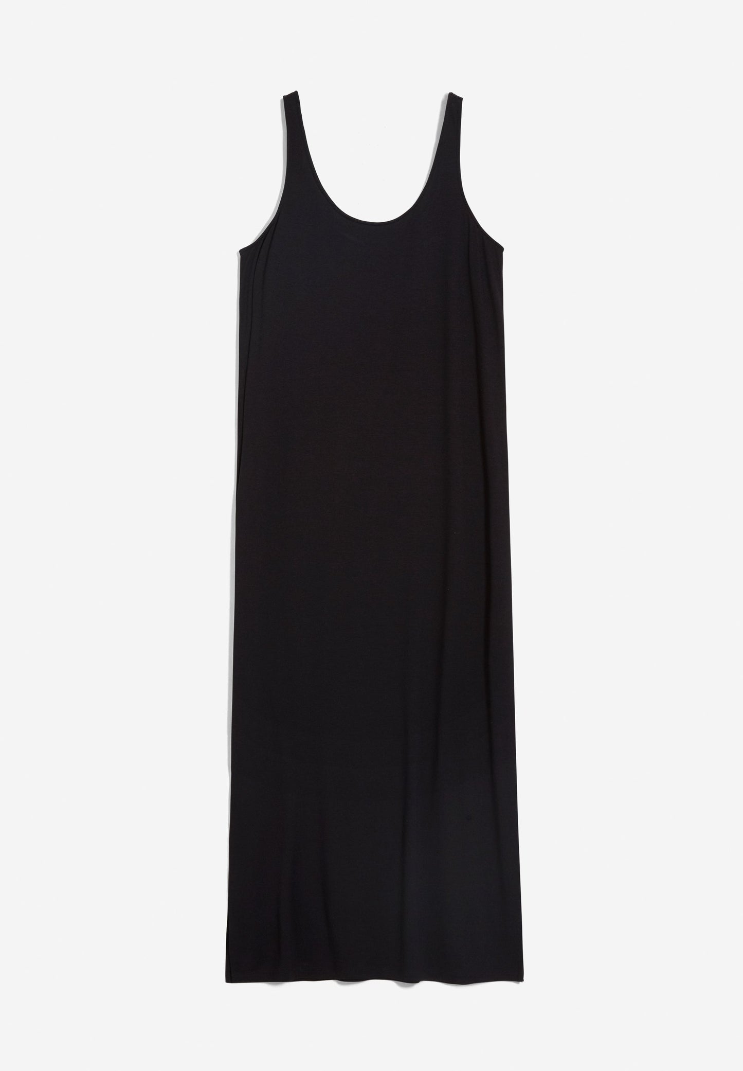Robe noire en viscose ecovero - maeliaa black