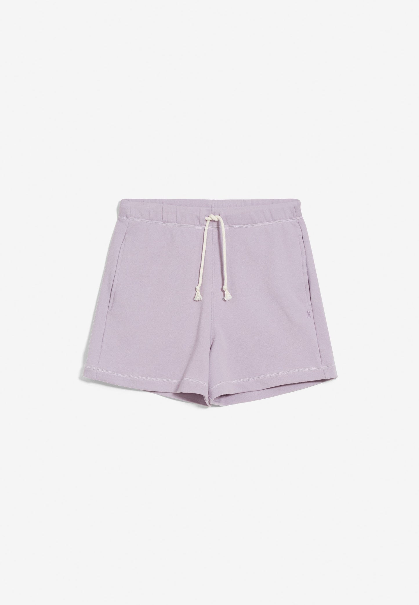 Short de jogging lilas en coton bio - luziaana purple noise