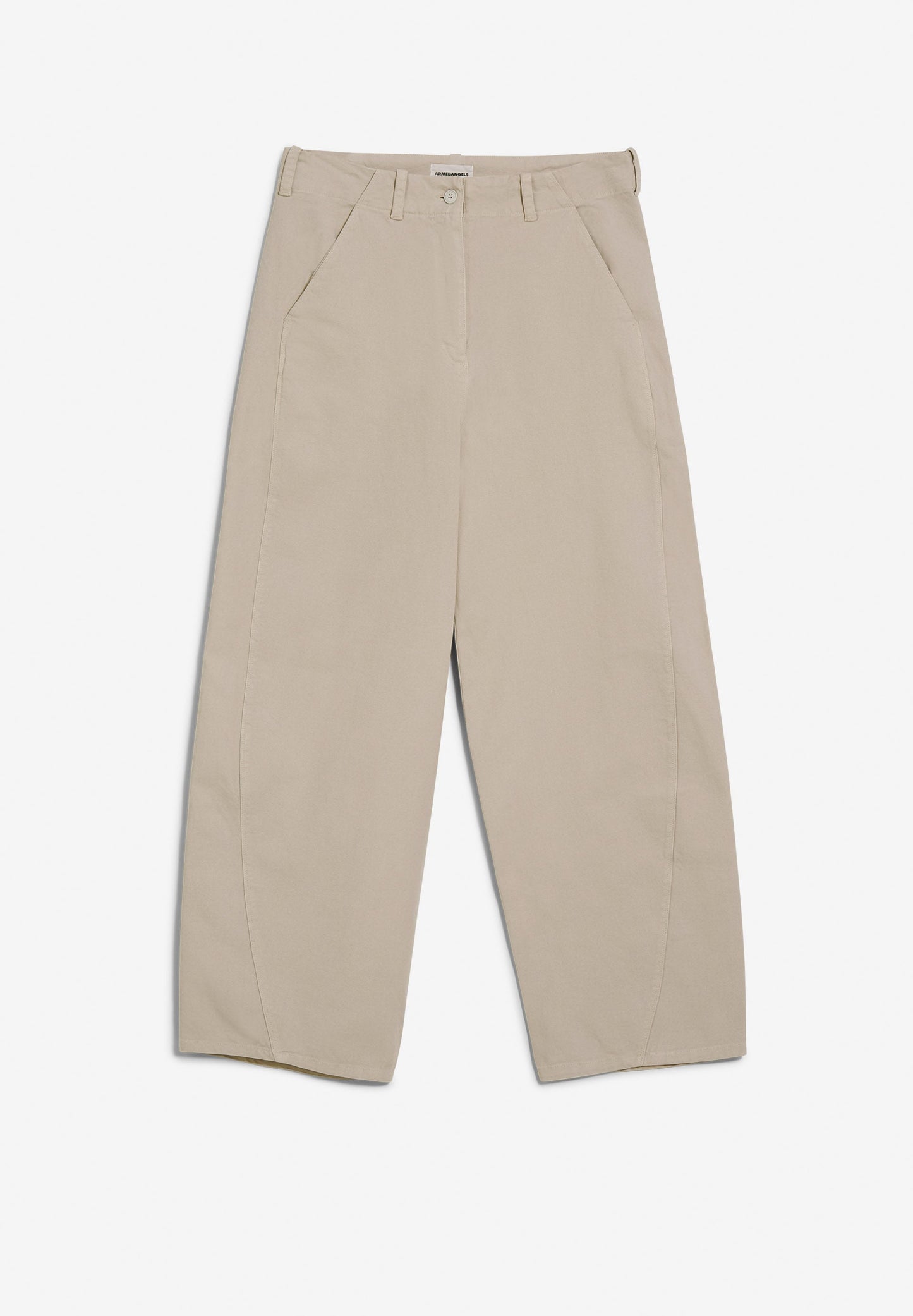 Pantalon beige en coton bio et recyclé - alivaa canvas light desert