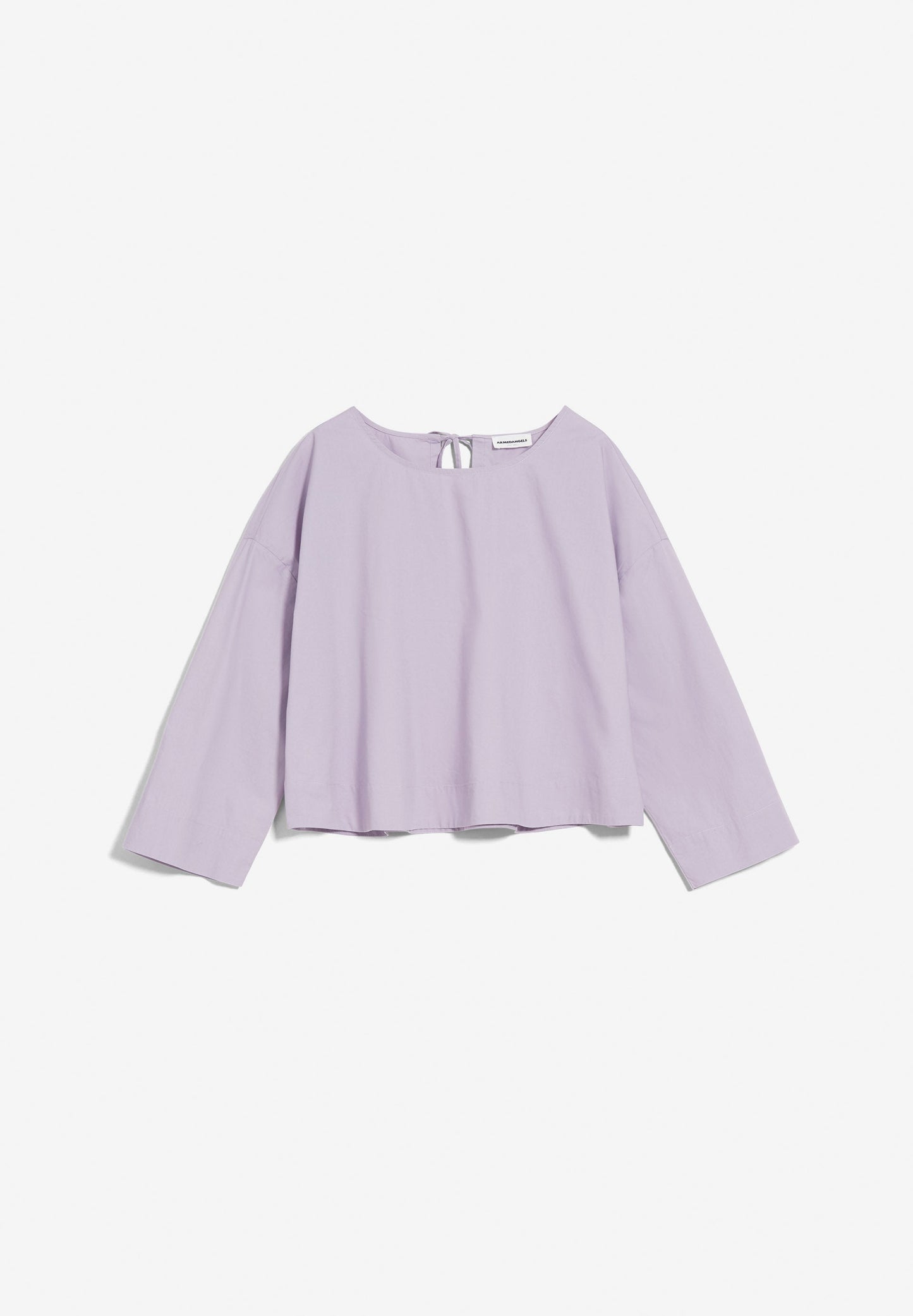 Blouse ample lilas en coton bio - agdaa purple noise