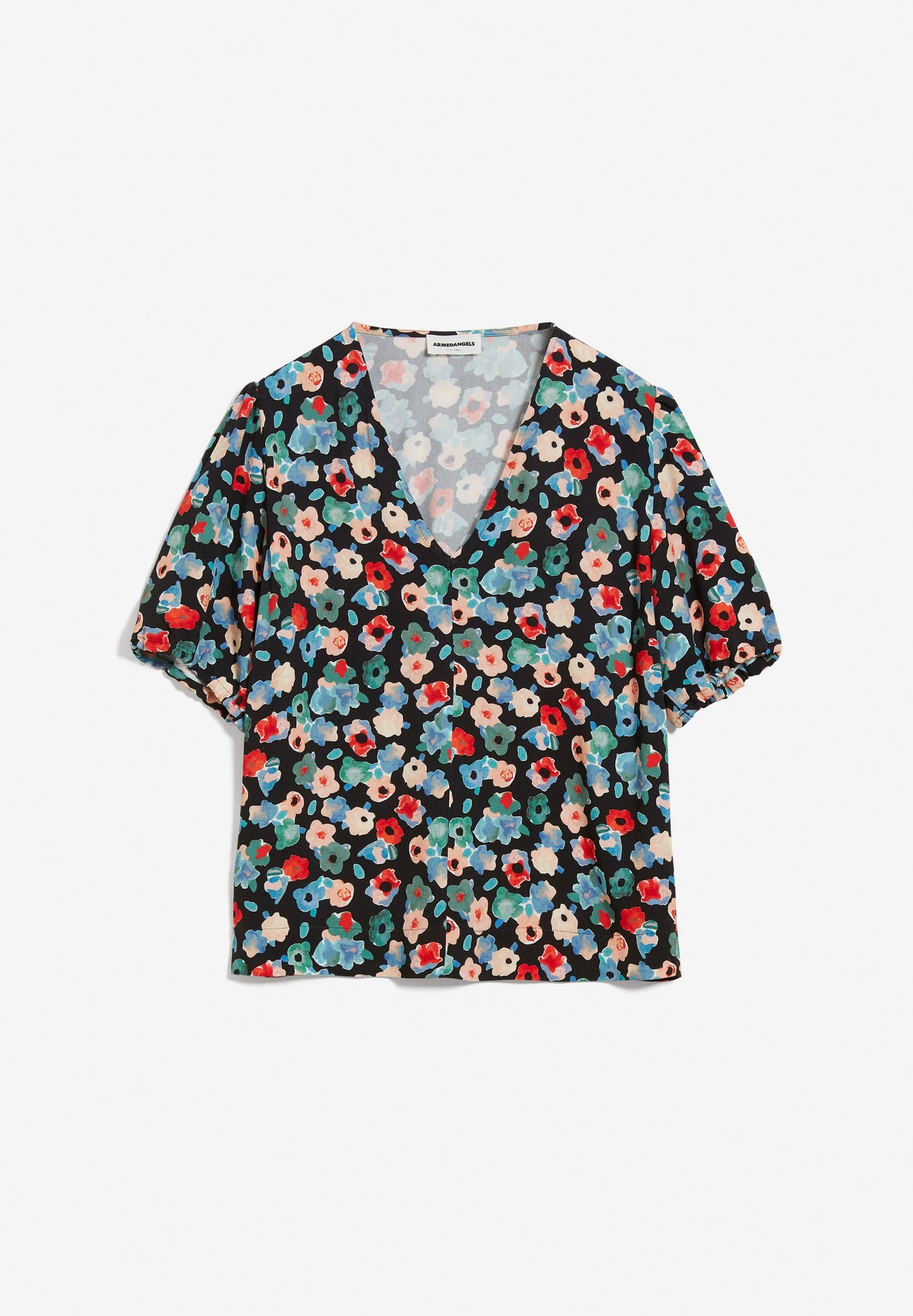 Blouse ample à motif en viscose Ecovero - coranaa sketch of