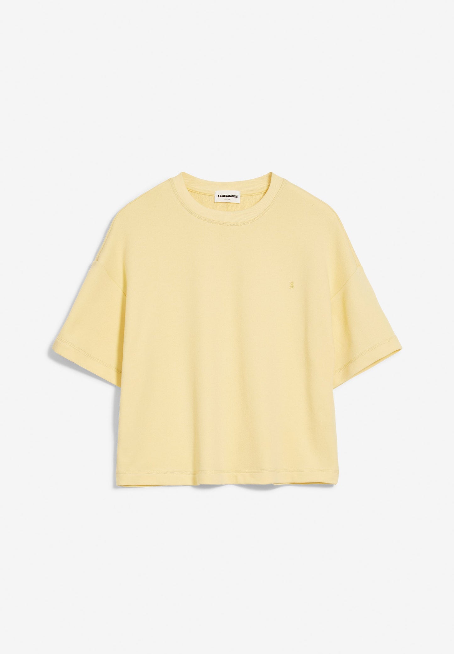 Top ample jaune en coton bio - maarieka straw