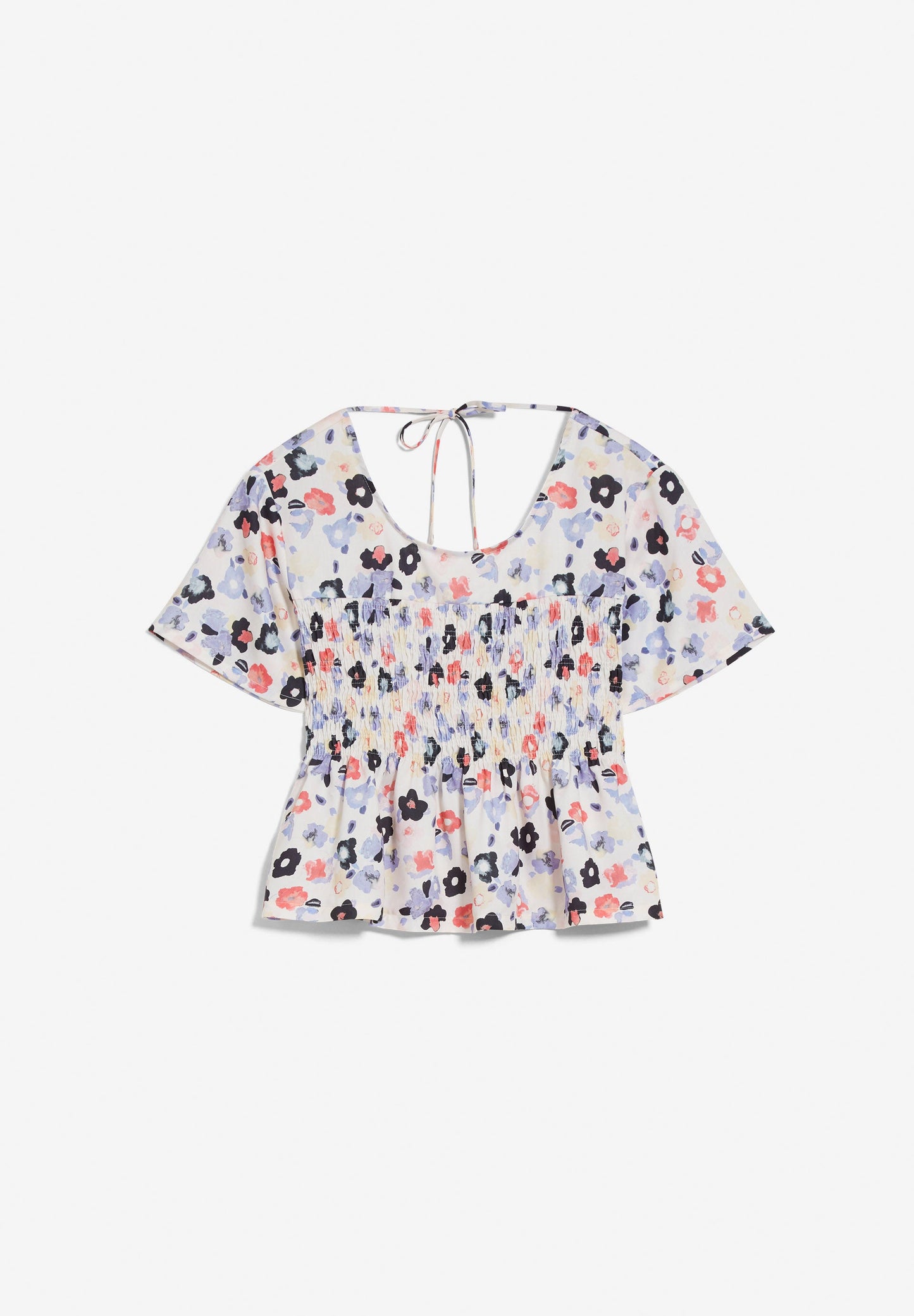 Top léger à motifs fleuri en tencel - memaa sketch of off white