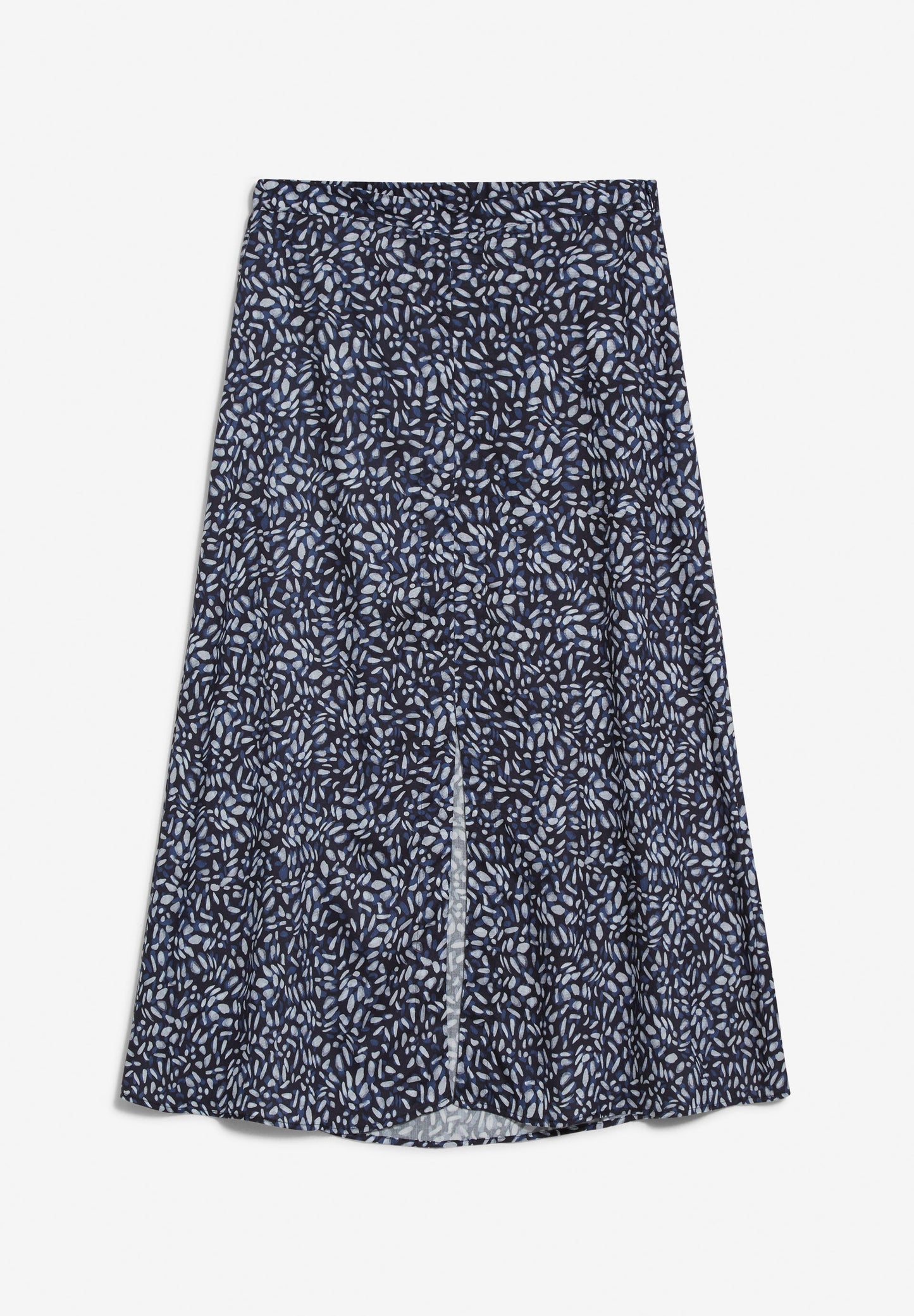 Jupe longue bleue à motifs en tencel - monicaa water dots night sky