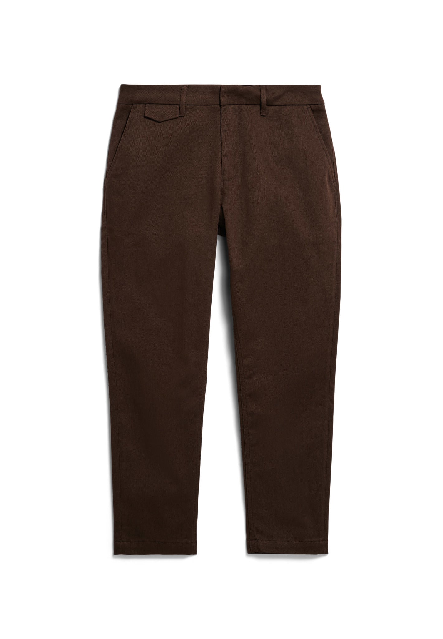 Pantalon chino en coton bio et recyclé | marron "alvaaro premium earth"