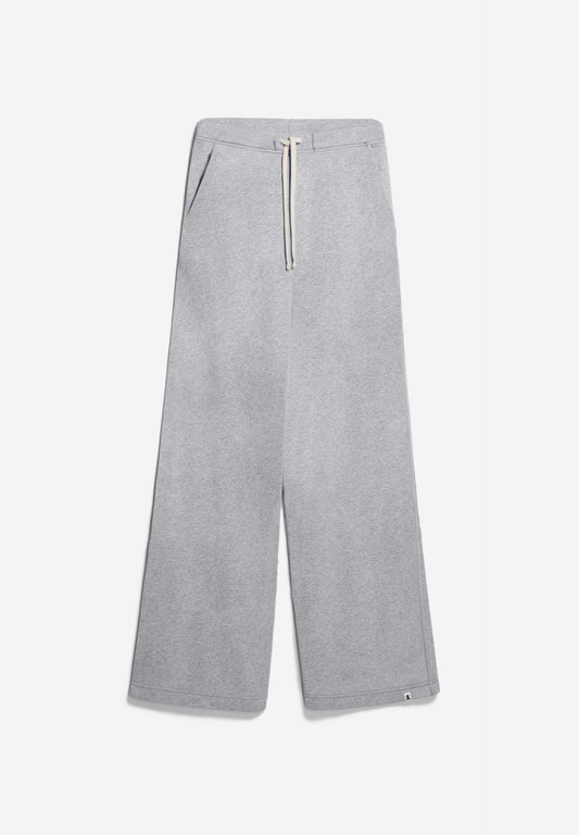 Pantalon de jogging en coton bio et recyclé | Gris "rinaa grey melange"