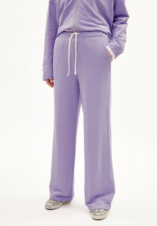 Pantalon de jogging en coton bio et recyclé | Violet "rinaa light purple stone"