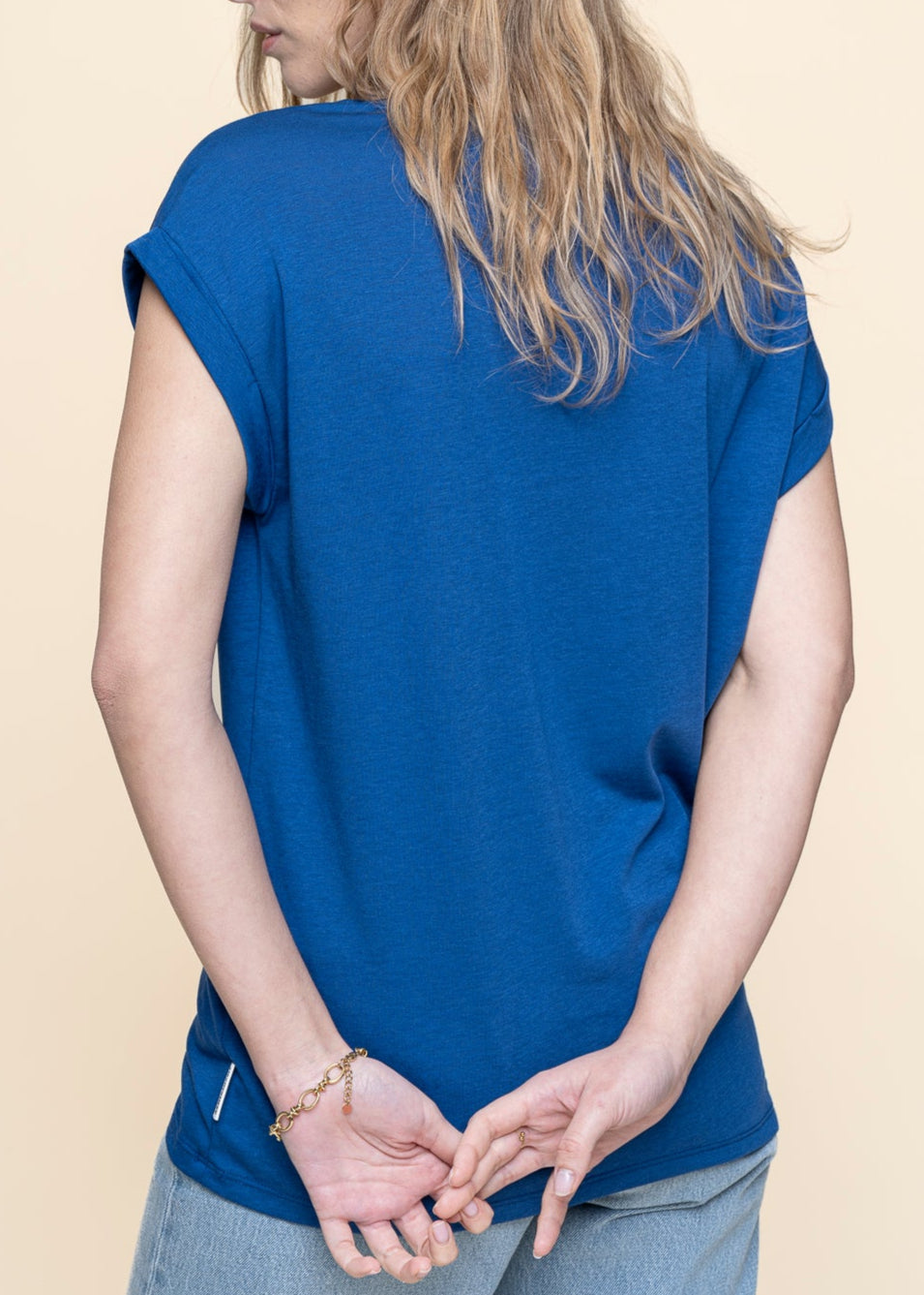 T-shirt en tencel® (procédé lyocell) | bleu "jilaana - lapis blue"