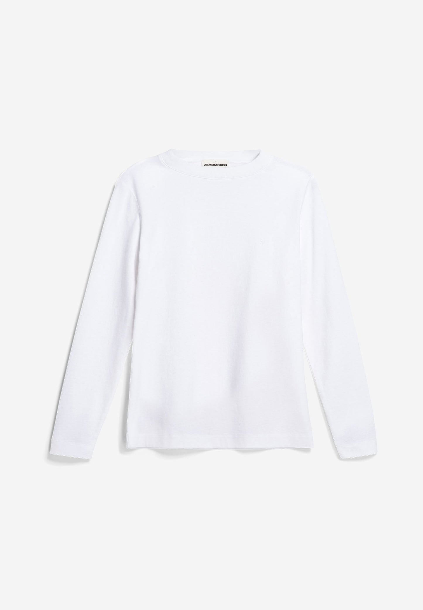 T-shirt manches longues en coton bio et recyclé | Blanc "taaminiaa white"