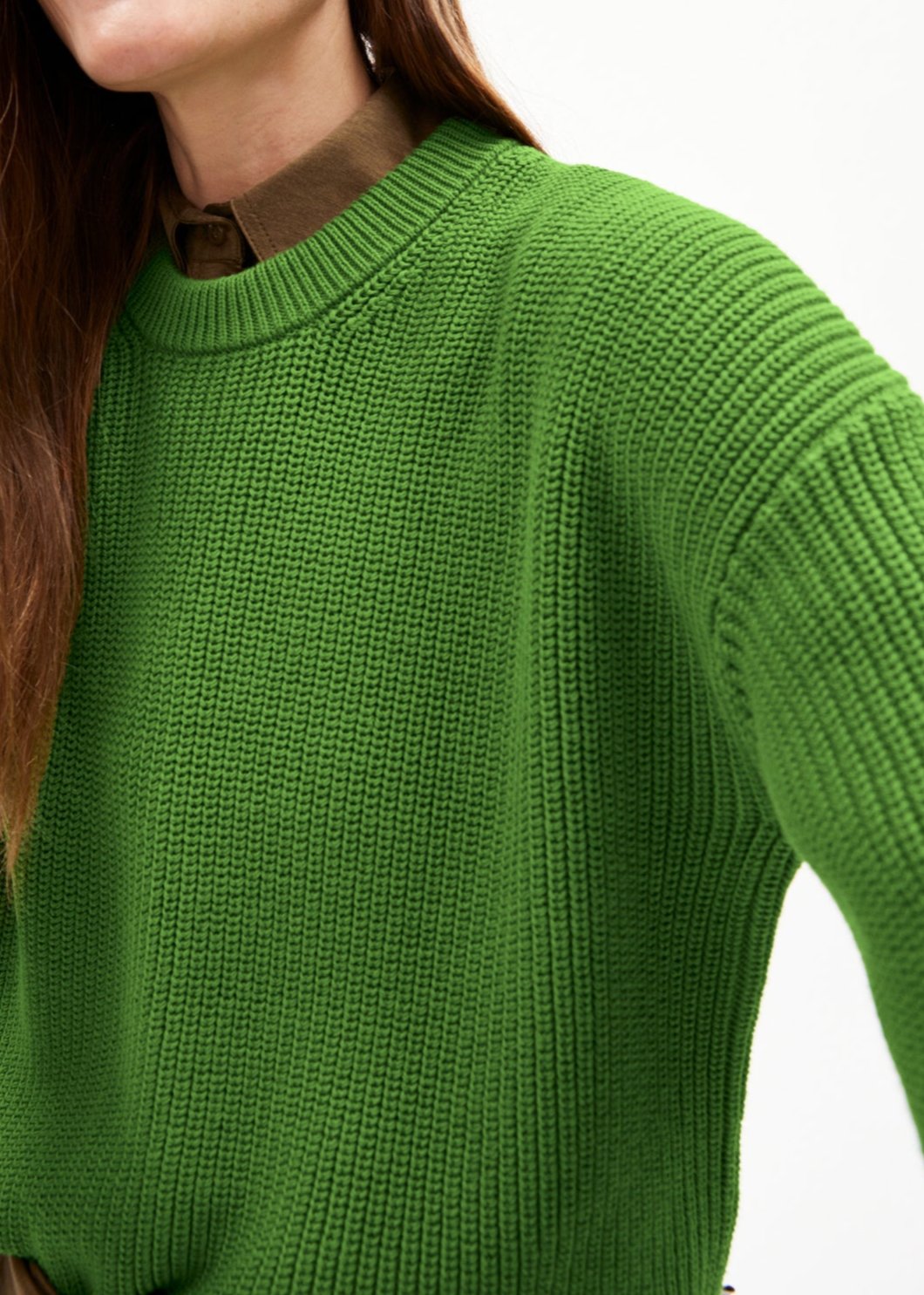 Pull ample en coton bio | vert 'nuriaas ivy green'