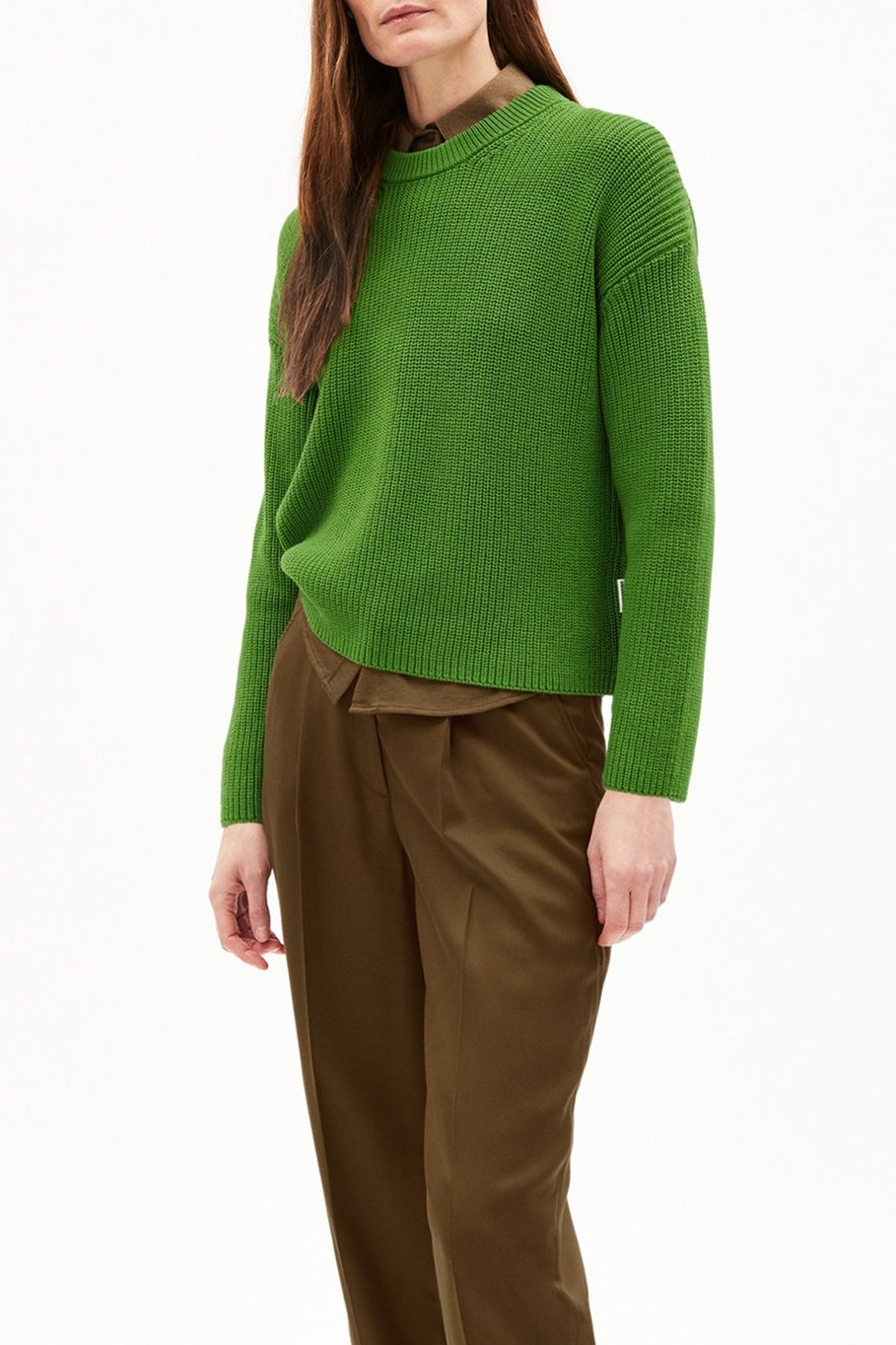 Pull ample en coton bio | vert 'nuriaas ivy green'