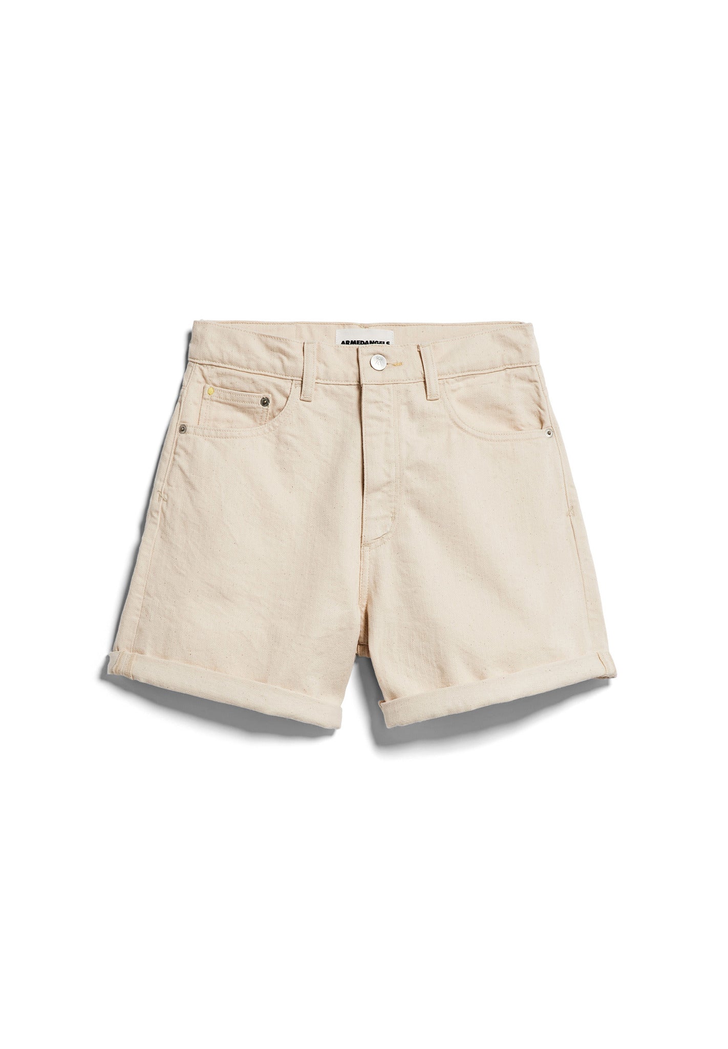 Short denim en coton bio non teinté | écru "sheaari - undyed"