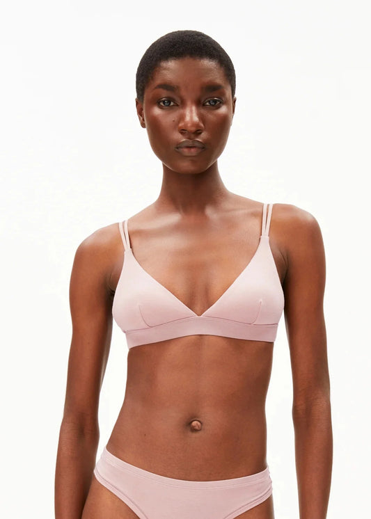 Soutien-gorge triangle en modal | rose "osilaa - grey blush"