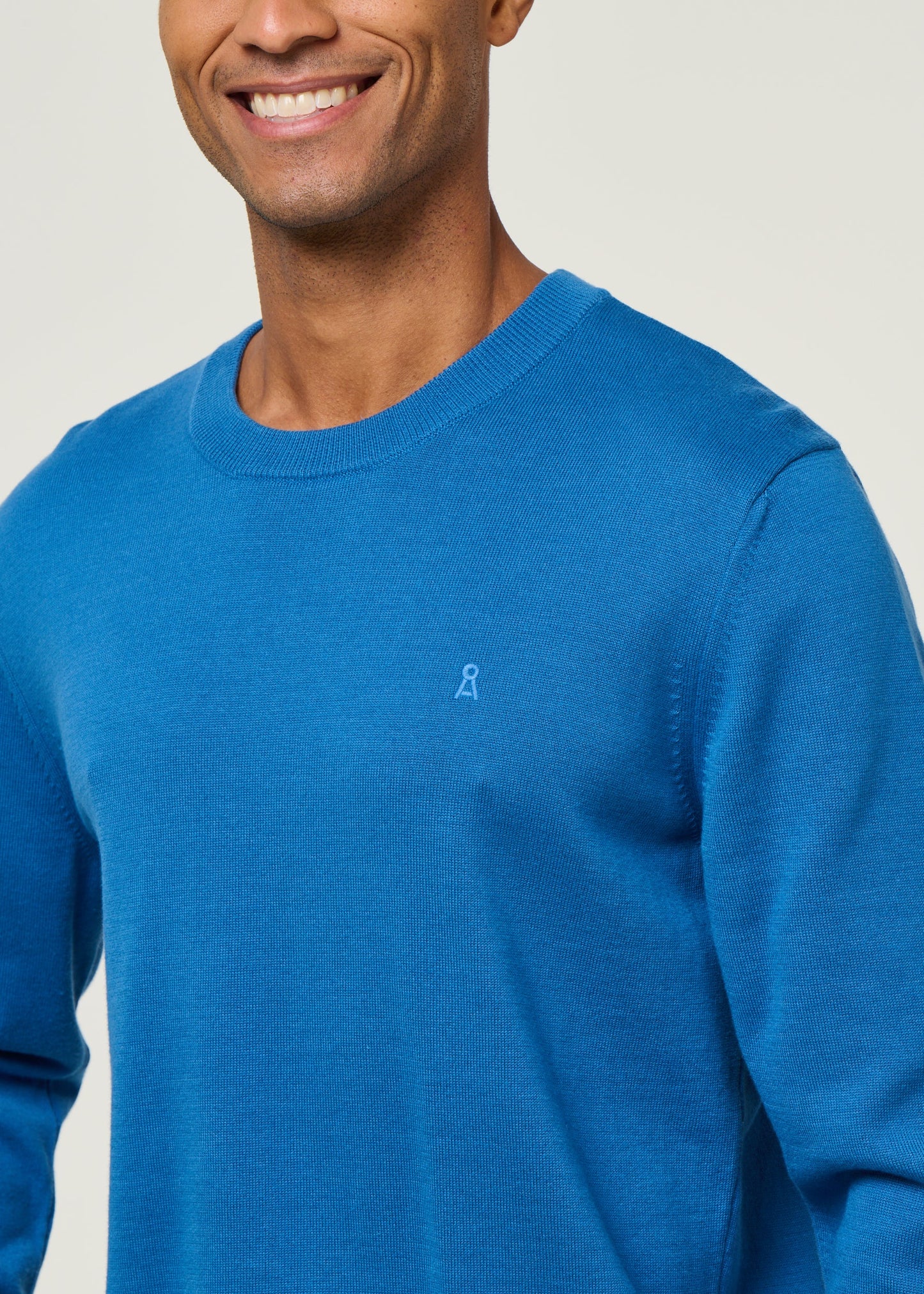 Pull en coton biologique | bleu "loukaa knit sweater - dark morning"