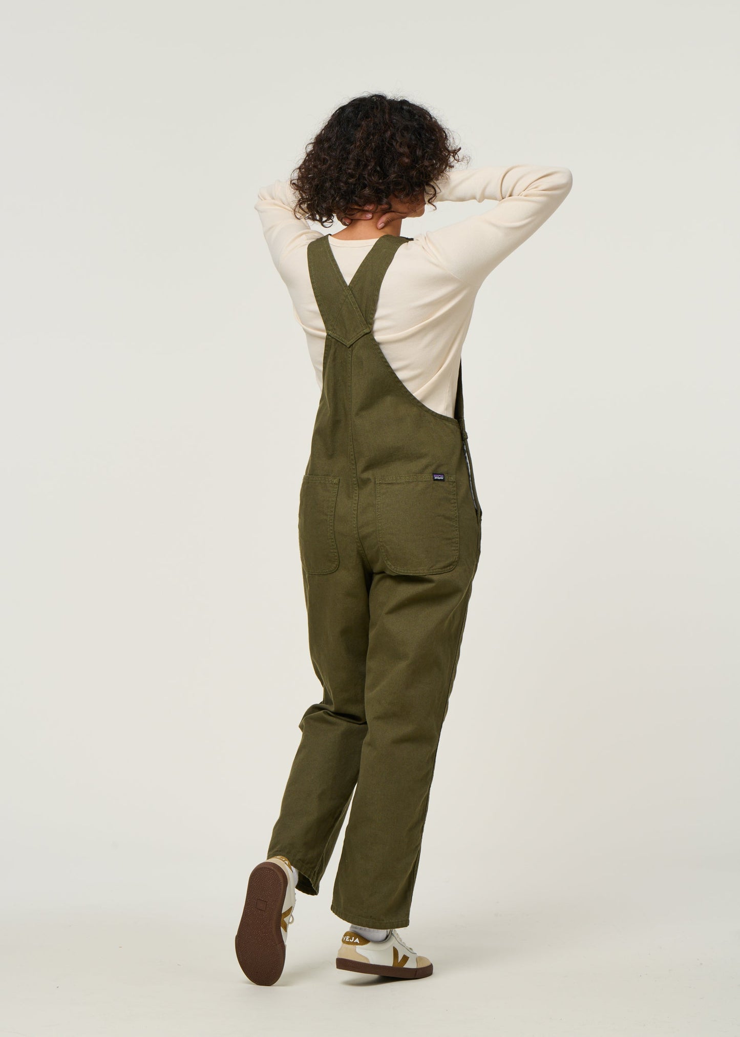 Salopette en coton biologique | vert "point reyes canvas overalls - bsng"