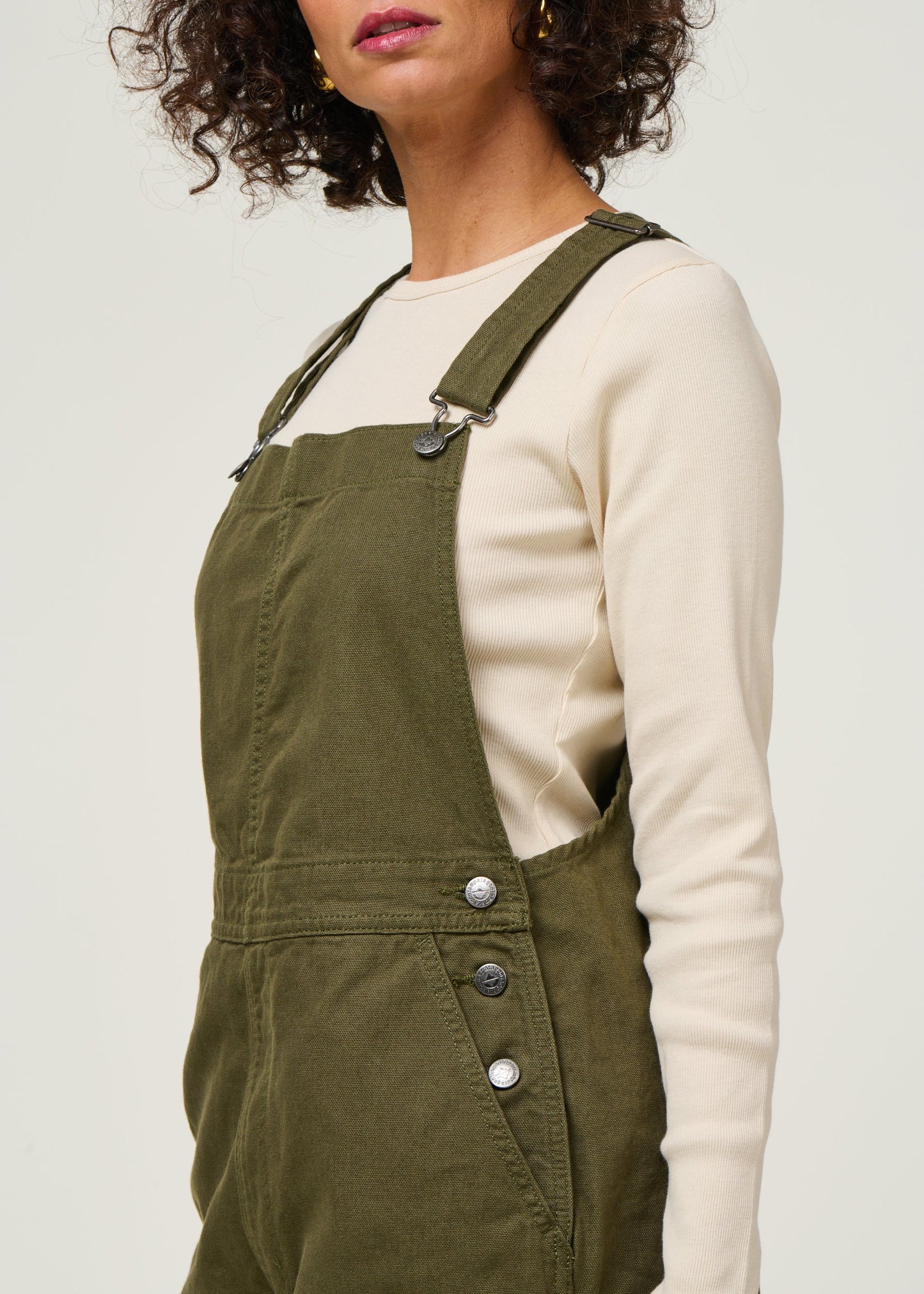 Salopette en coton biologique | vert "point reyes canvas overalls - bsng"