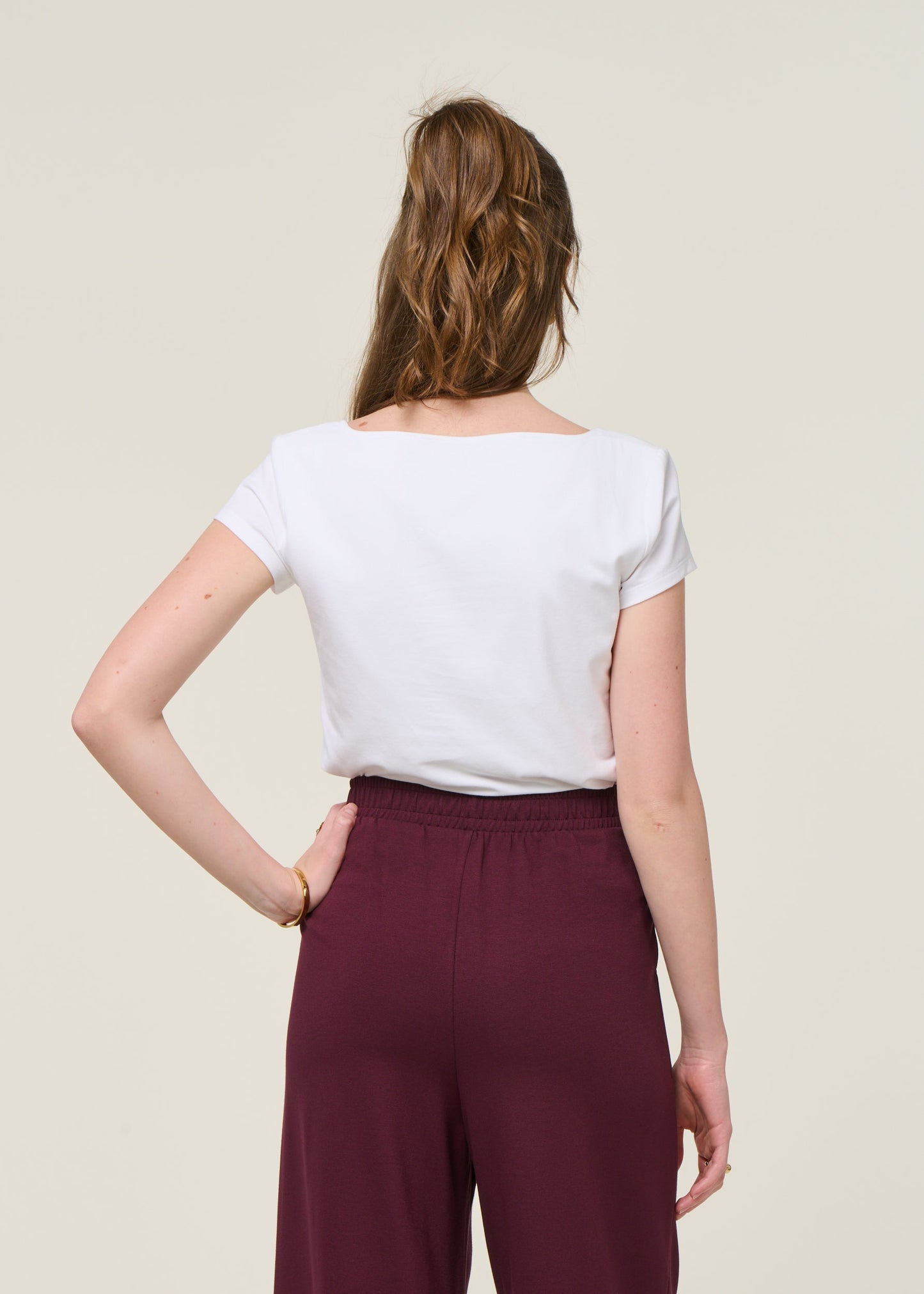 T-shirt en coton bio | blanc "arima - white"
