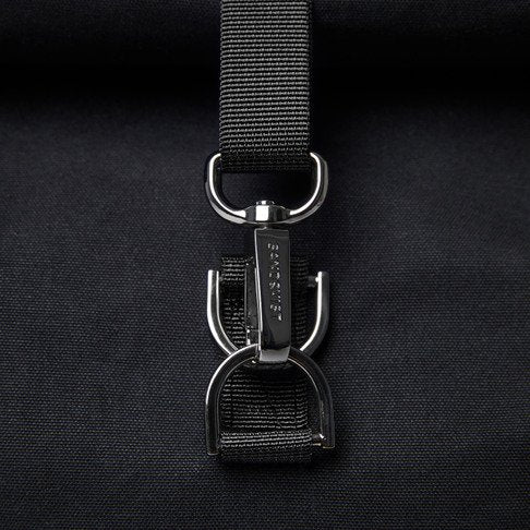Sac à dos rolltop noir en coton bio - Dante vegan (ancien sku)