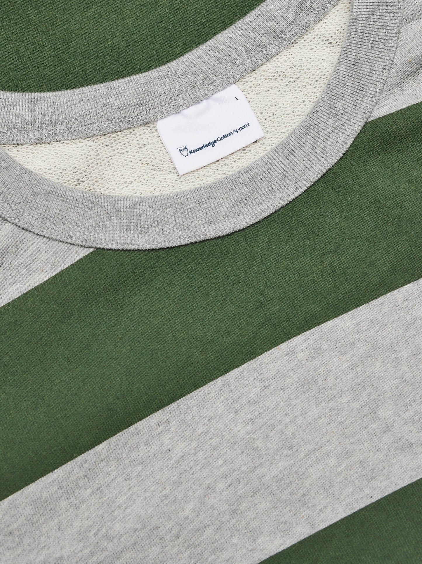 Sweat rayé bicolore en coton bio - ELM stripes sweat forrest night