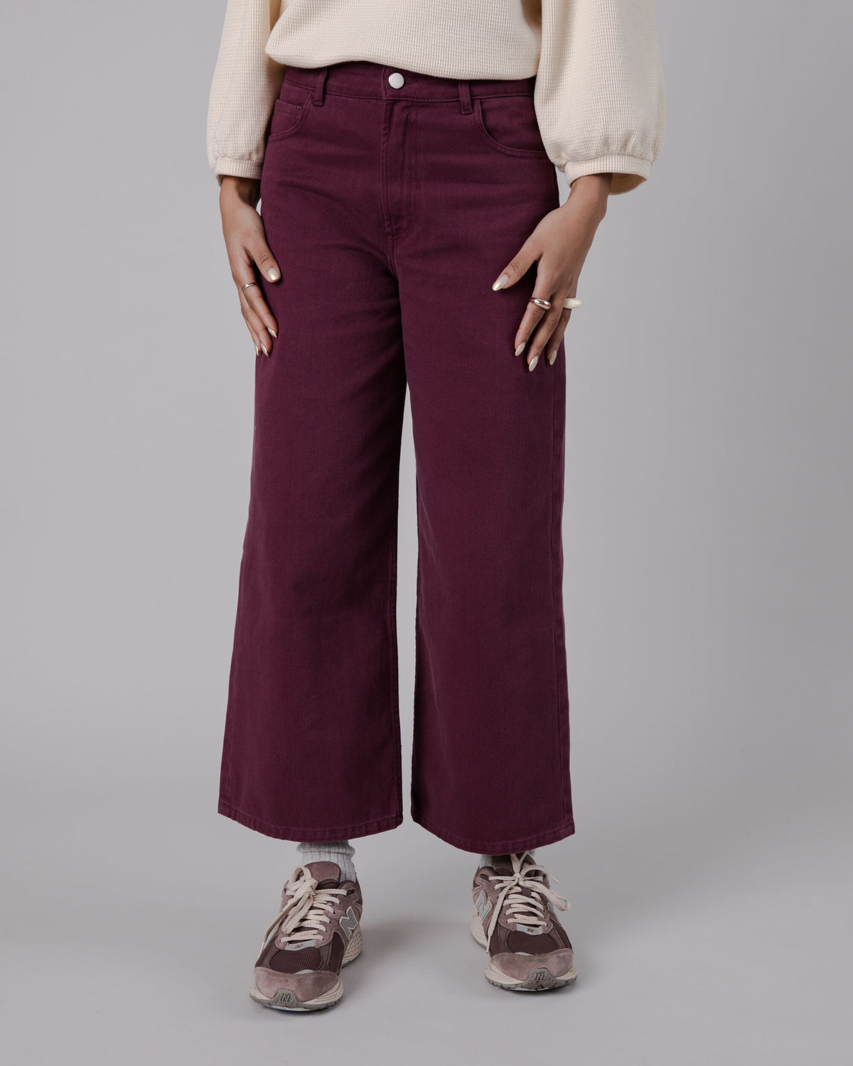 Pantalon ample en coton bio | Prune "5 pocket pant"