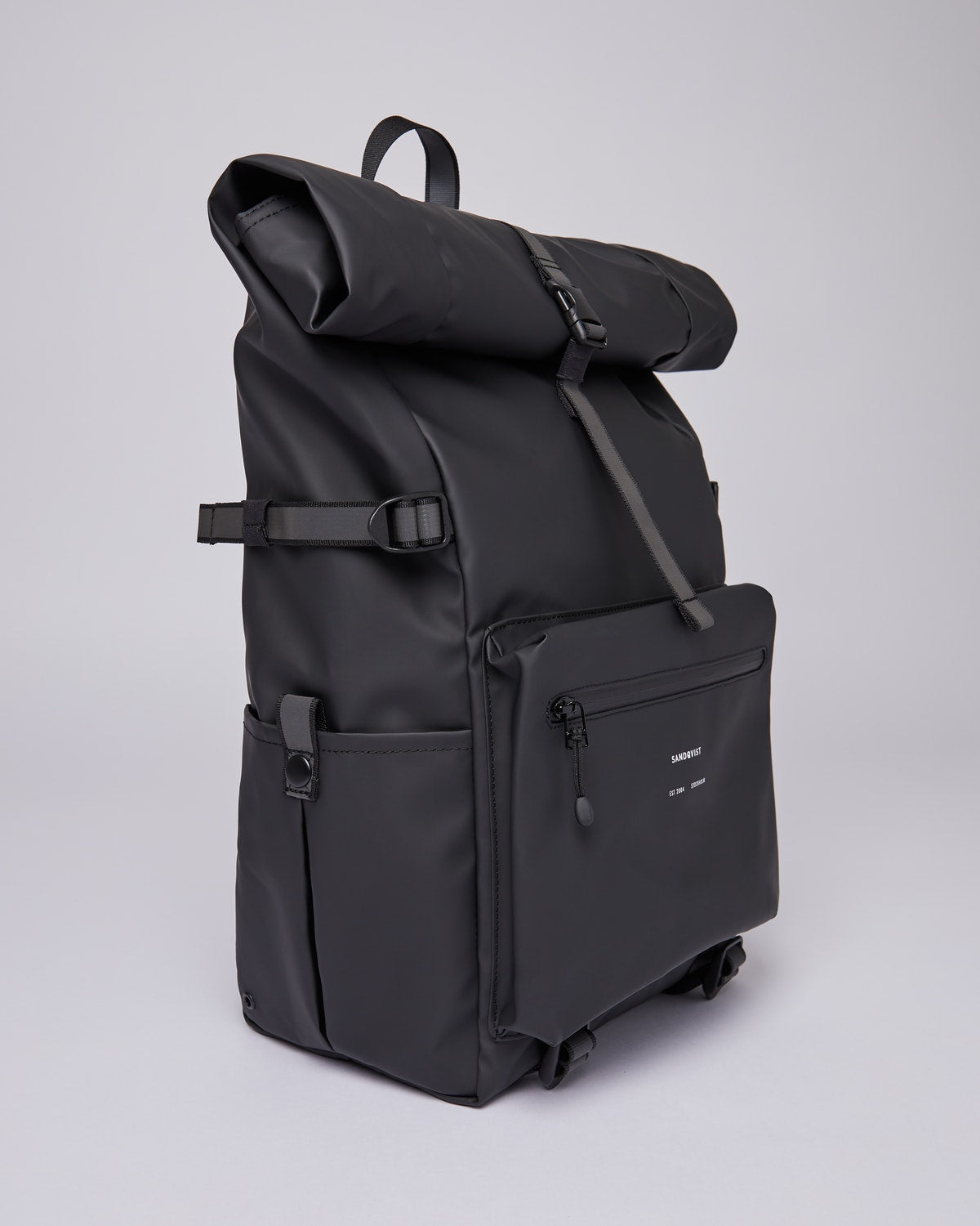 Sac à dos imperméable en matière recyclée | noir "Ruben 2.0 black"