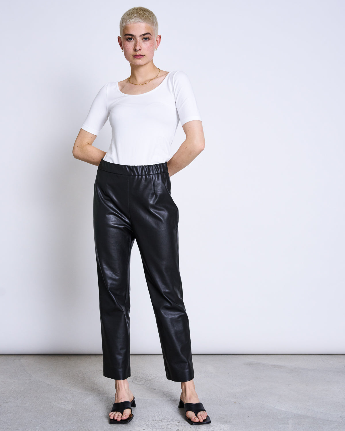 T-shirt blanc en coton bio - SCOOP