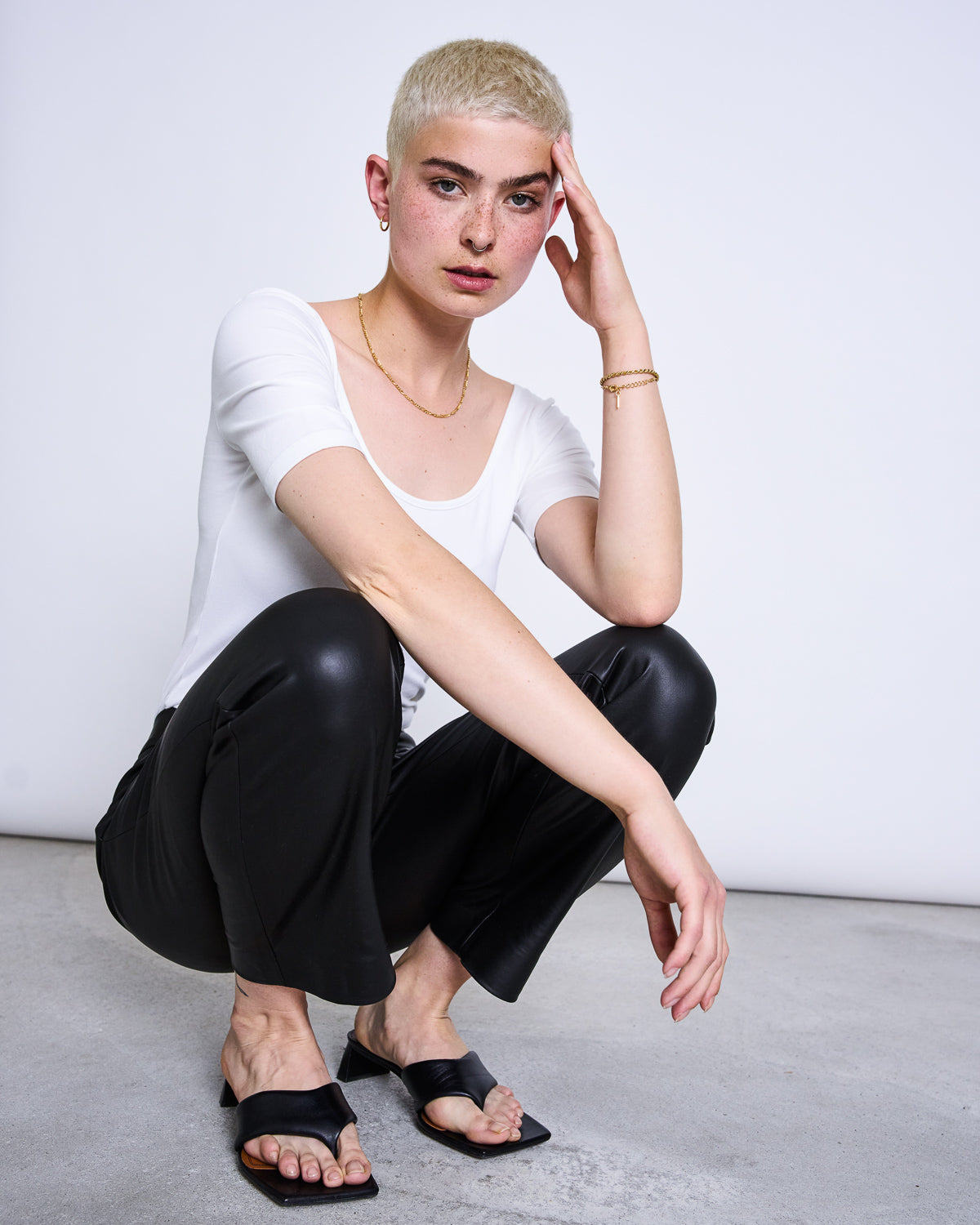 T-shirt blanc en coton bio - SCOOP