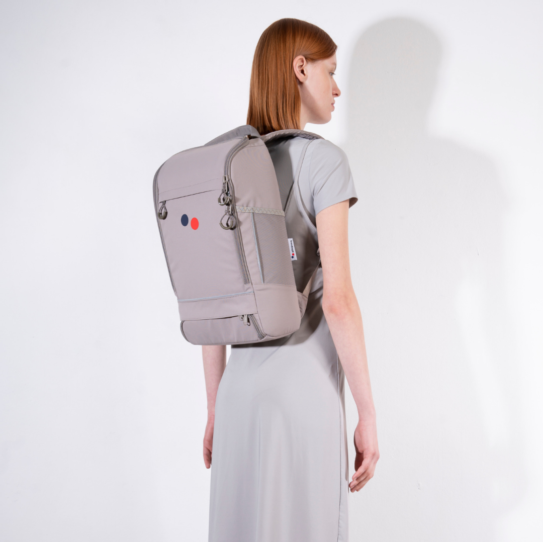 Sac à dos taupe recyclé - Cubik Medium