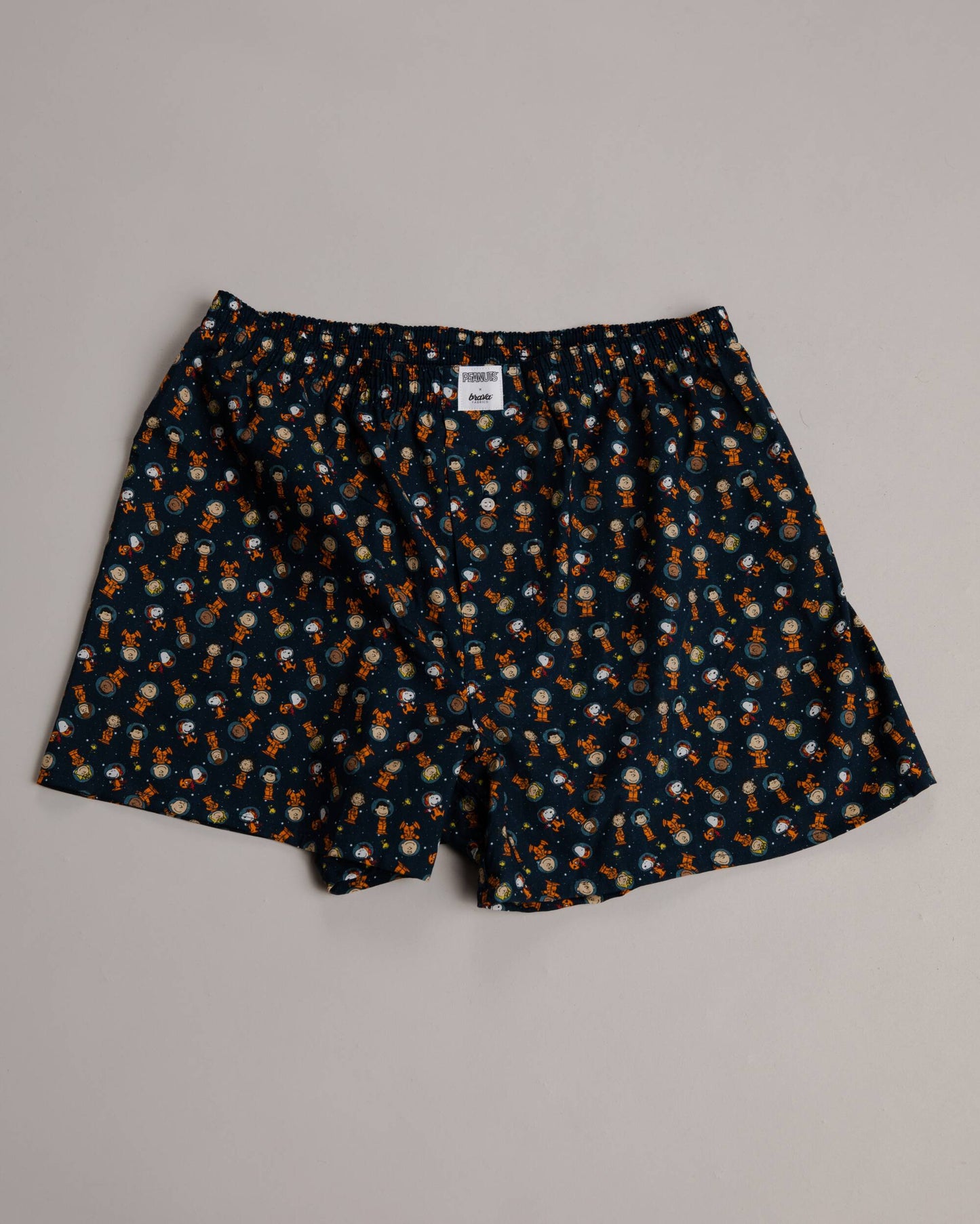 Caleçon en coton bio | Motifs "astronaut peanuts boxers navy"