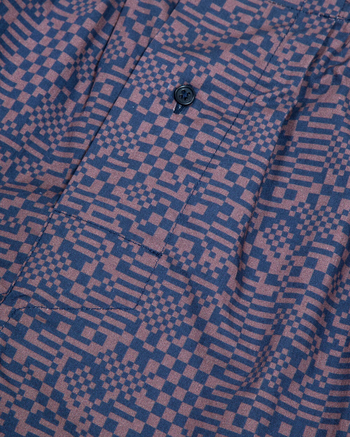 Caleçon en coton bio | Motifs "pixel boxer navy"