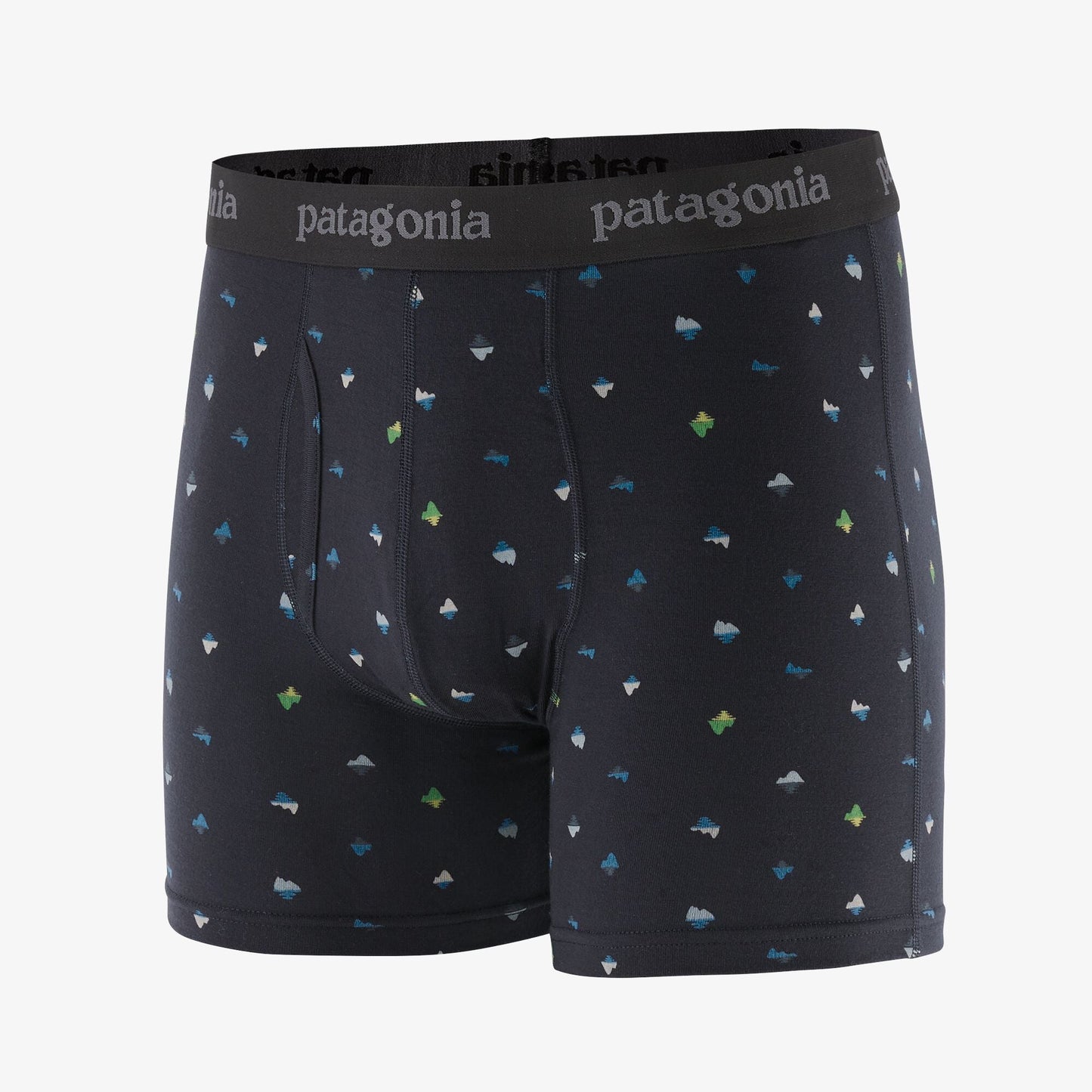 Boxer noir à motif en tencel - Glasspine Micro Ink Black