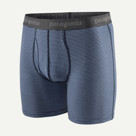 Boxer long en tencel | marine rayé "essential boxer briefs - 6 in. - fathom stripe: new navy"