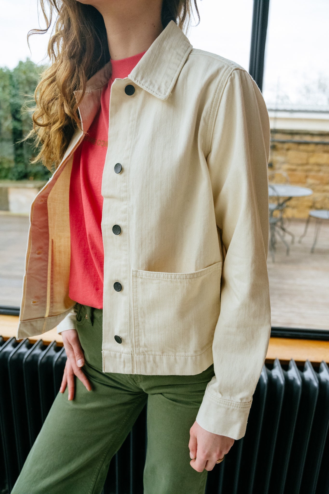 Veste écrue en coton bio - ota
