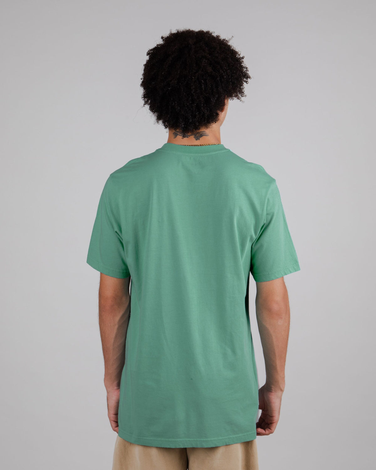 T-shirt brodé en coton bio | bleu "lobster regular t-shirt ocean  blue"